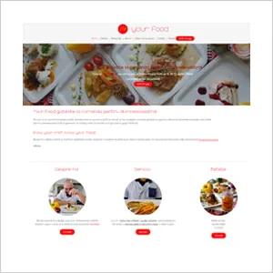 Site de prezentare Your Food                         